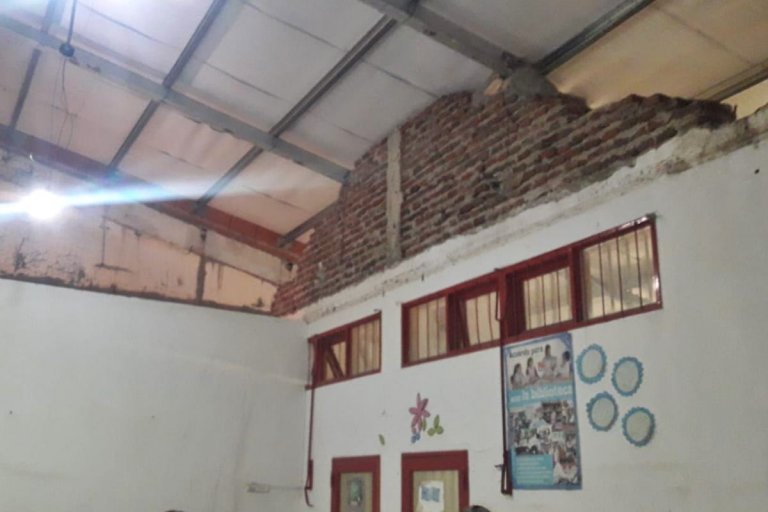 AGMER denuncia que la obra en esa escuela de Concordia no se terminó. AGMER denuncia que la obra en esa escuela de Concordia no se terminó.