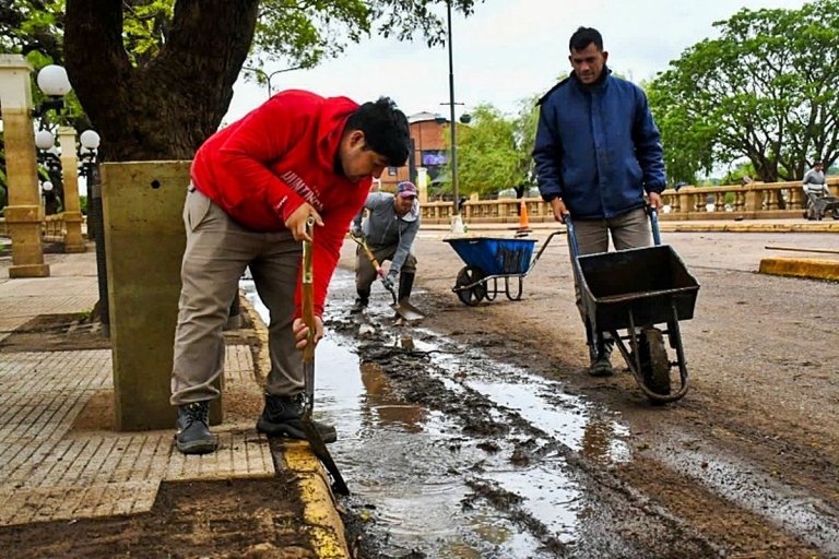 Trabajos de limpieza y recuperación de calles