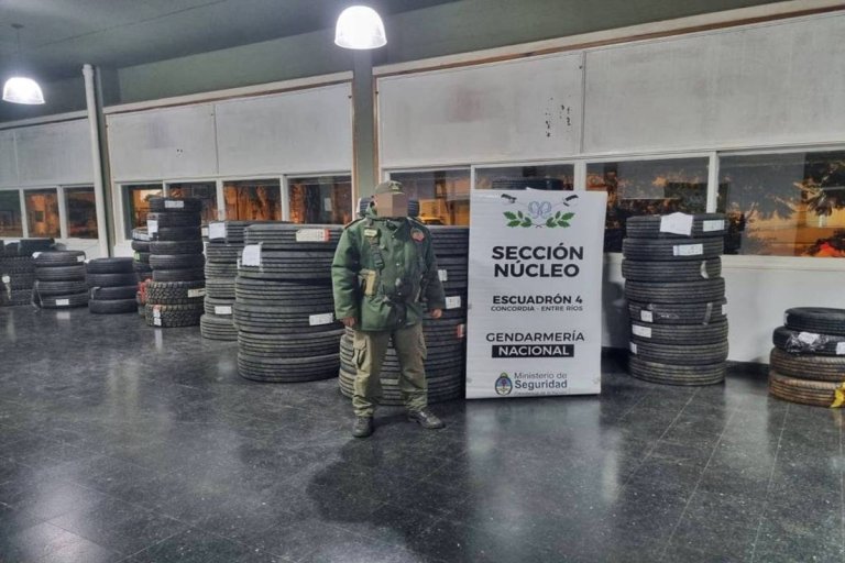 Gendarmería Concordia realizó el procedimiento, en la ruta nacional 14. Gendarmería Concordia realizó el procedimiento, en la ruta nacional 14.