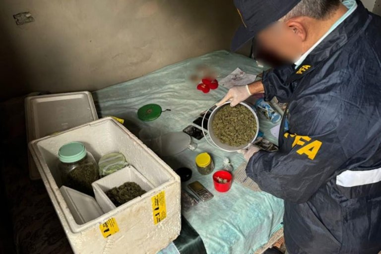 Durante el operativo se incautó más de un kilo de marihuana. Durante el operativo se incautó más de un kilo de marihuana.