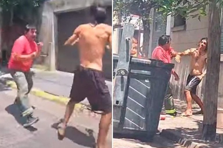 La voz oficial, tras el video de la pelea callejera. La voz oficial, tras el video de la pelea callejera.