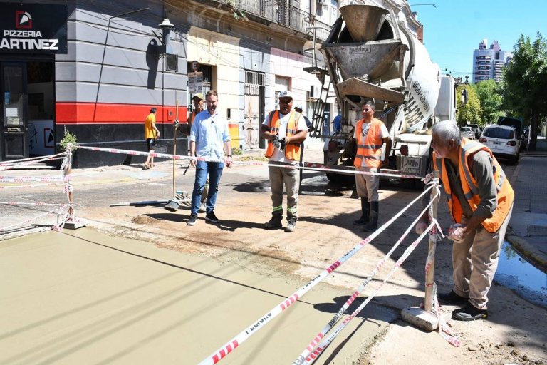Azcué recorrió las obras durante este miércoles. Azcué recorrió las obras durante este miércoles.